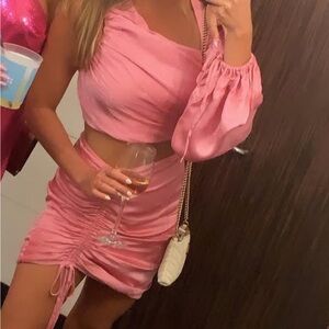 Lovers + Friends Pink Mini Skirt